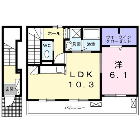 エステート龍田の物件間取画像